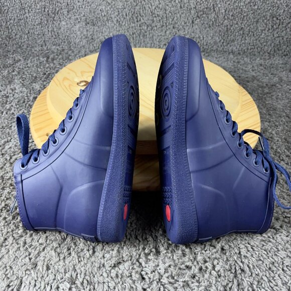 Hunter Original Hi-Top Trainer Shoes Mens Size 8 Purple Rubber Lace Up Sneakers - Picture 6 of 9